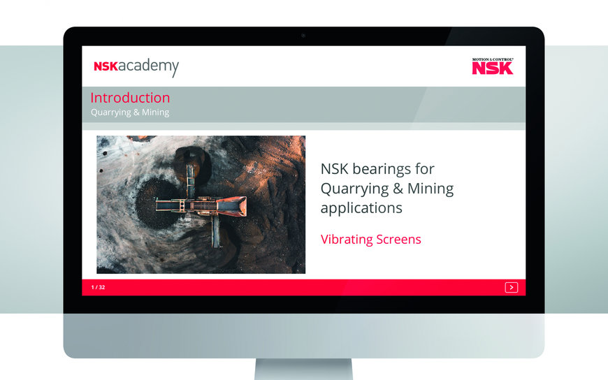 Online-utbildning för vibrerande siktverk nu på NSK academy